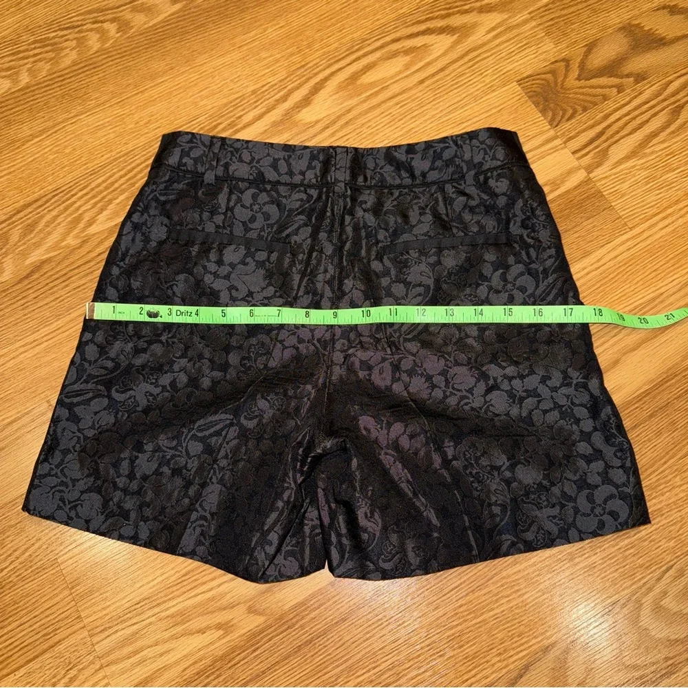 Ballsey Black‎ Floral Jacquard Dress Shorts sz 36 / 4